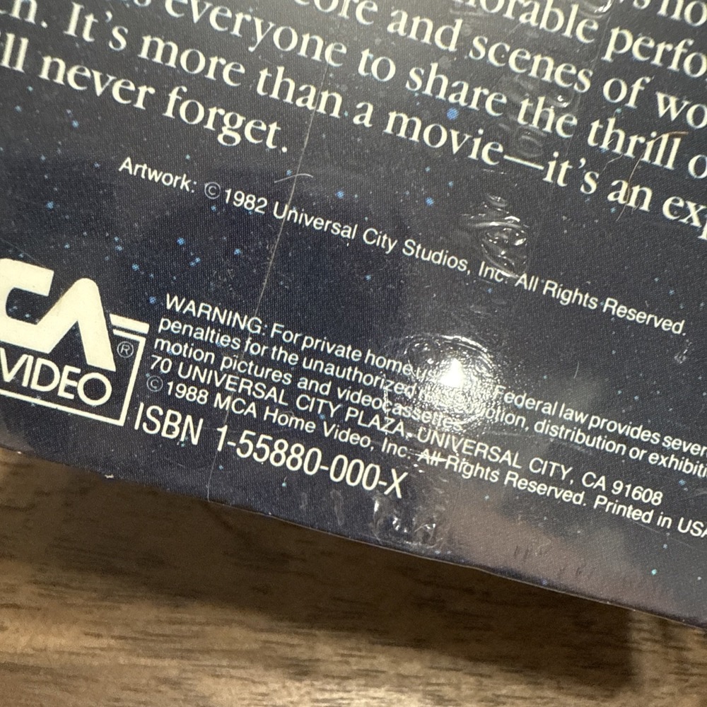 1988 ET The Extra Terrestrial VHS Tape Movie Green Flap FACTORY‎ SEALED - Picture 6 of 10